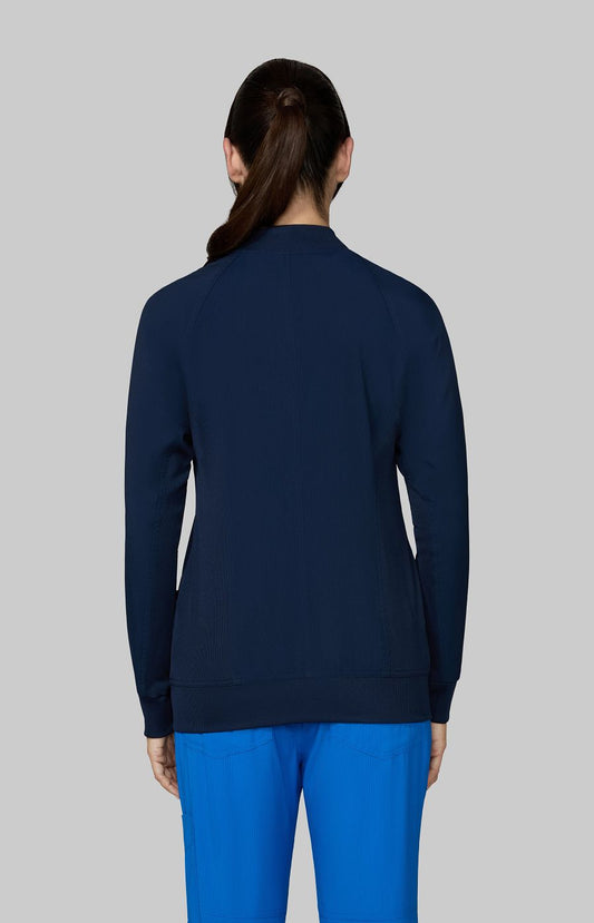 Scrubs Essentials Athena Women's 5-Pocket Jacket Navy