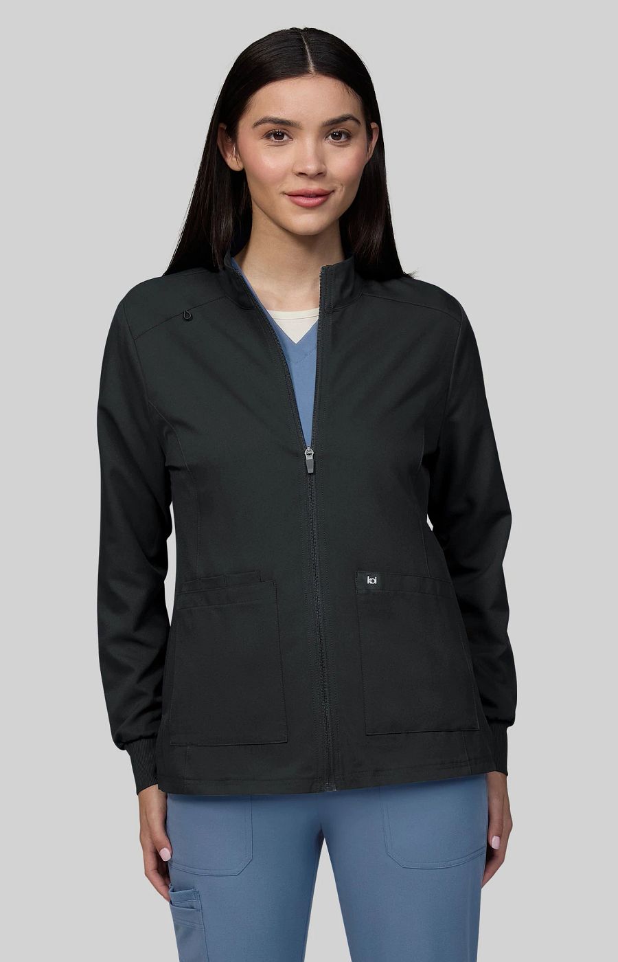 Scrubs Essentials Hera Women's 5-Pocket Jacket Black