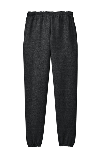 Jerzees Super Sweats NuBlend Sweatpant with Pockets.  4850MP Black Heather