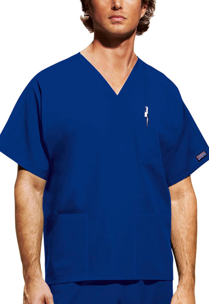 Workwear Originals 4876 Unisex Unisex V-Neck Scrub Top Galaxy Blue