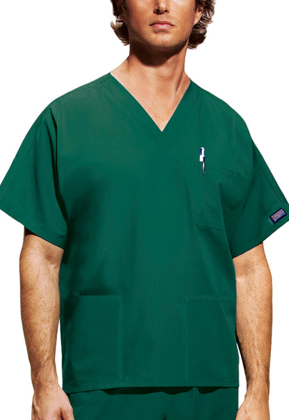 Workwear Originals 4876 Unisex Unisex V-Neck Scrub Top Hunter Green