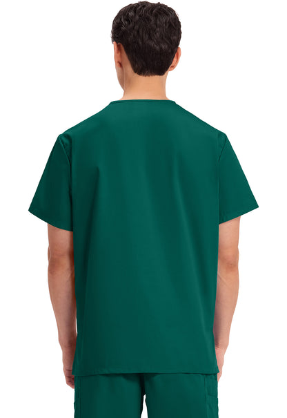 Workwear Originals 4876 Unisex Unisex V-Neck Scrub Top Hunter Green