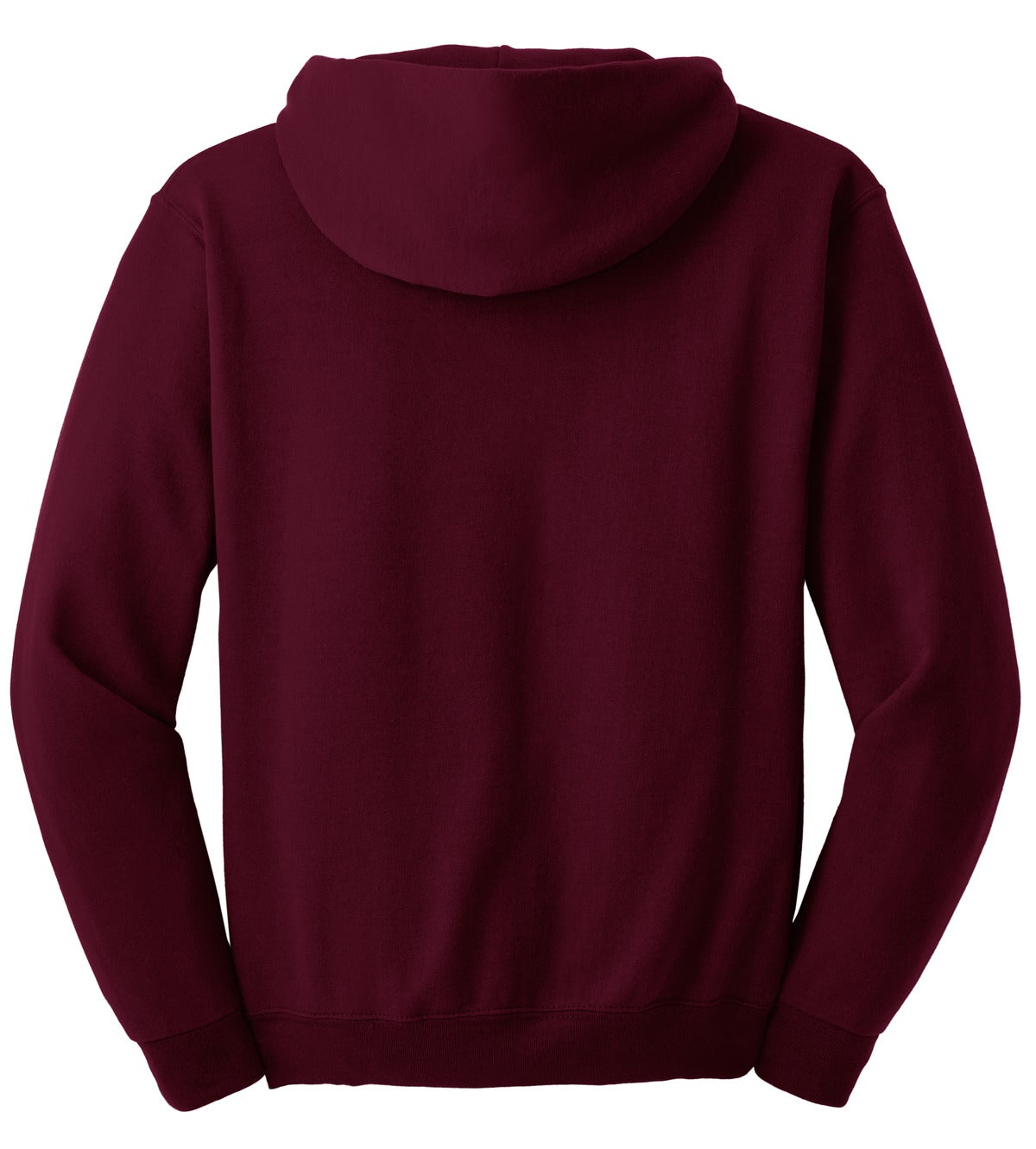 Jerzees Super Sweats NuBlend Pullover Hooded Sweatshirt.  4997M Maroon