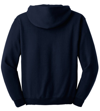 Jerzees Super Sweats NuBlend Pullover Hooded Sweatshirt.  4997M Navy