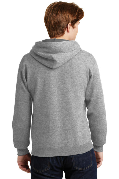 Jerzees Super Sweats NuBlend Pullover Hooded Sweatshirt.  4997M Oxford