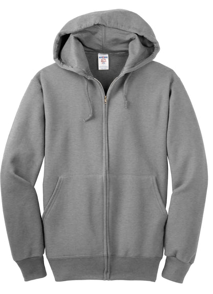 Jerzees Super Sweats NuBlend Full-Zip Hooded Sweatshirt.  4999M Oxford