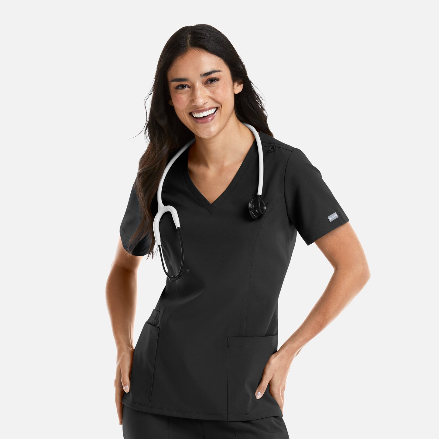 Momentum 5001 Womens Double V-Neck Scrub Top