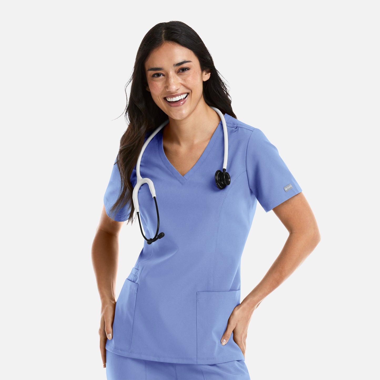 Momentum 5001 Womens Double V-Neck Scrub Top