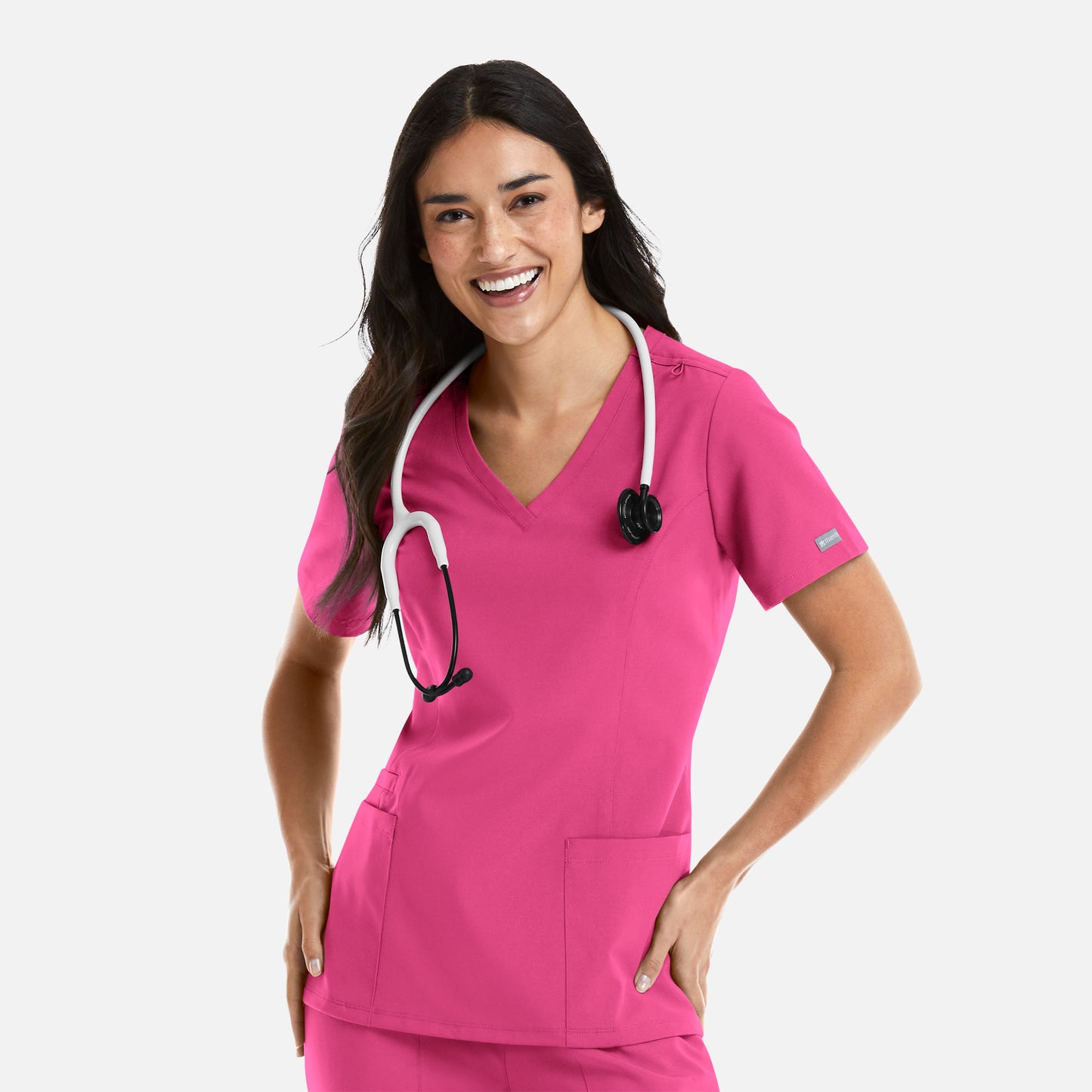 Momentum 5001 Womens Double V-Neck Scrub Top