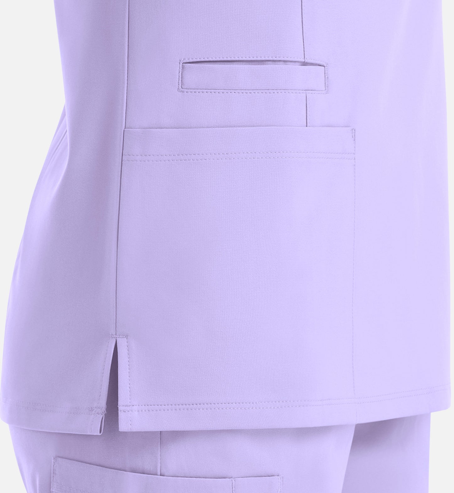 Momentum 5001 Women's Double V-Neck Top Lavender