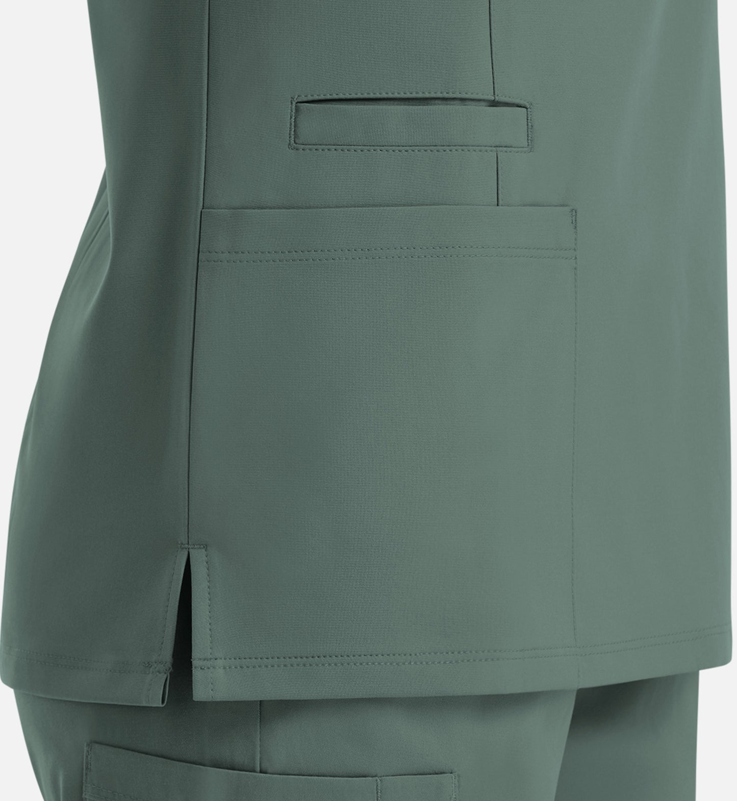 Momentum 5001 Women's Double V-Neck Top Moss