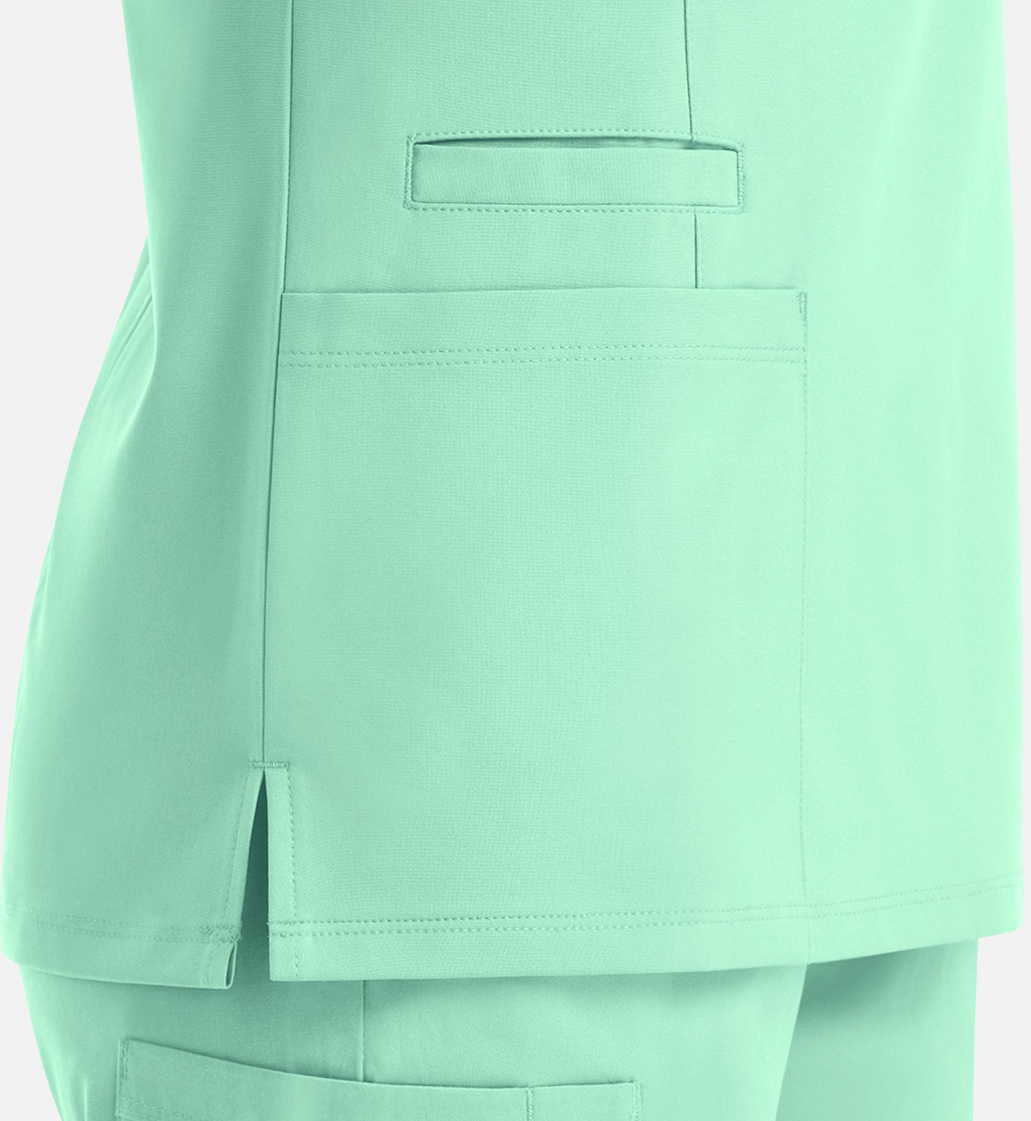 Momentum 5001 Women's Double V-Neck Top Opal