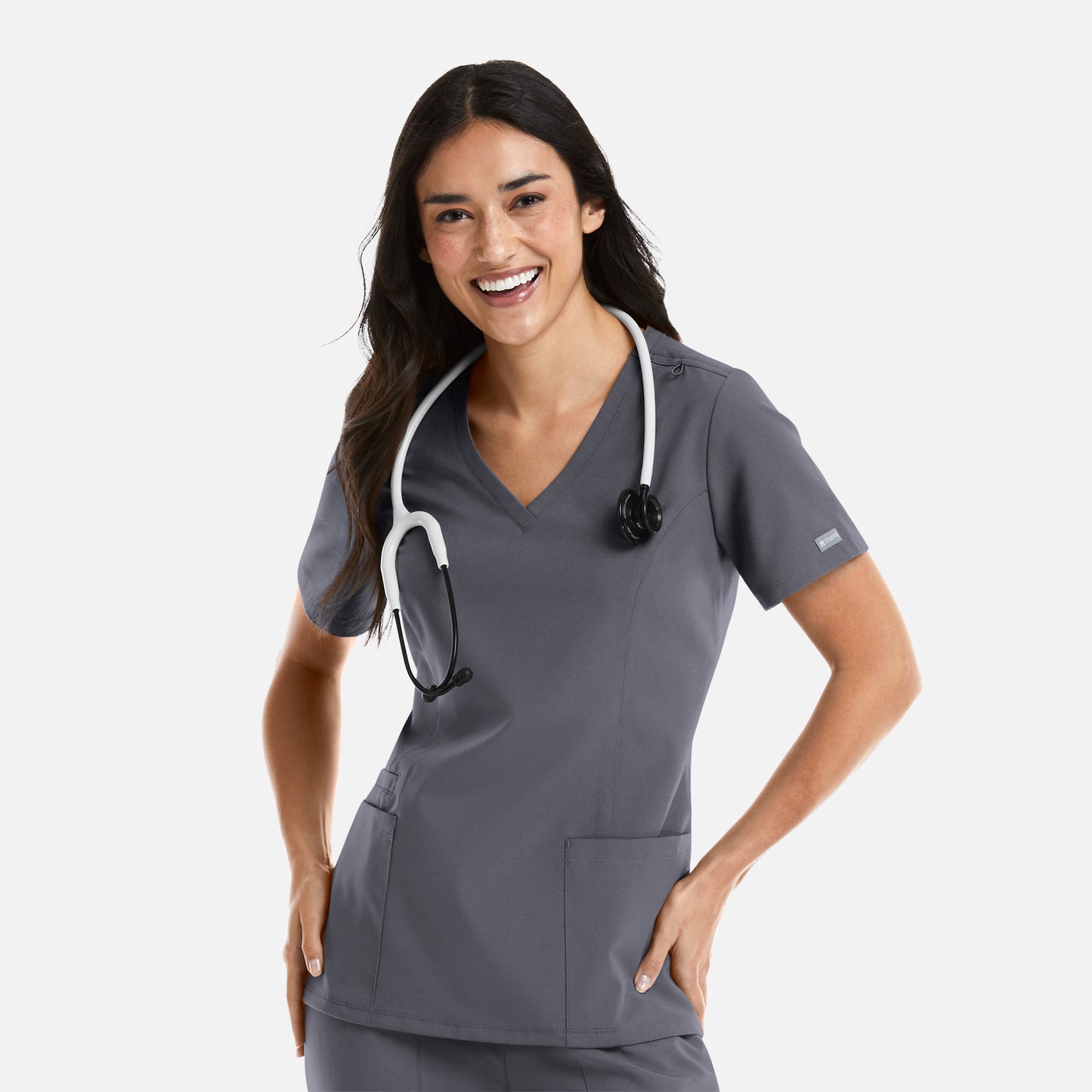 Momentum 5001 Womens Double V-Neck Scrub Top