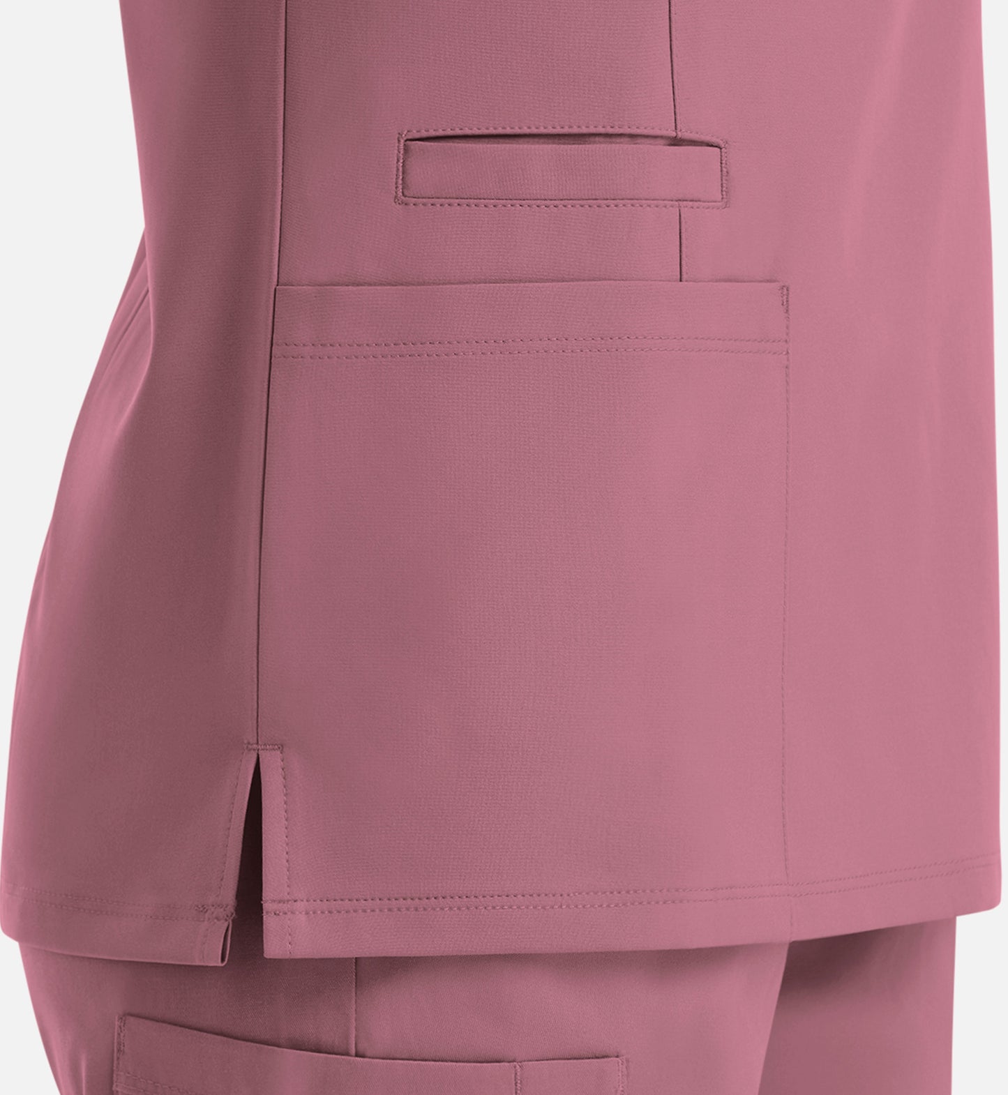 Momentum 5001 Women's Double V-Neck Top Rose