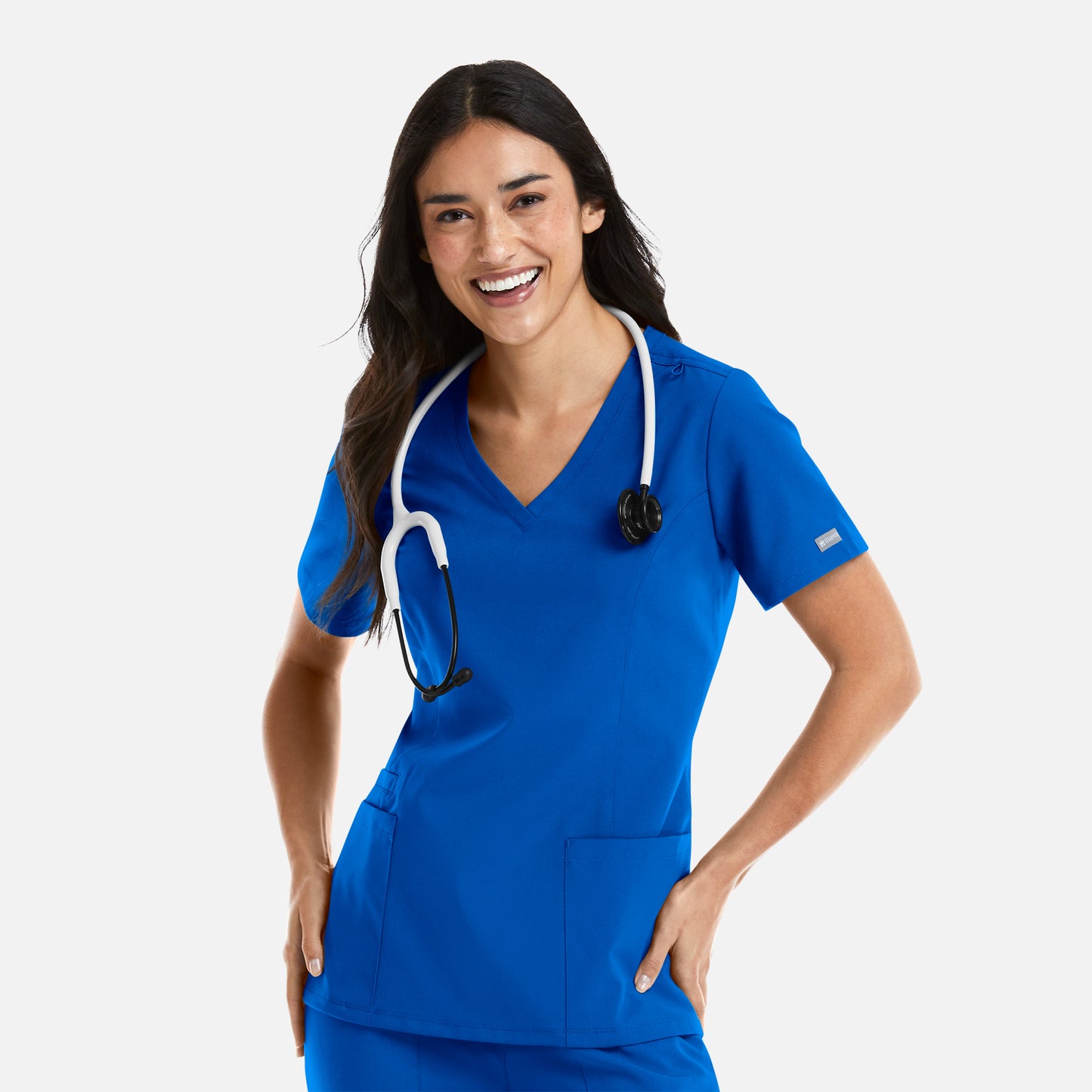 Momentum 5001 Womens Double V-Neck Scrub Top