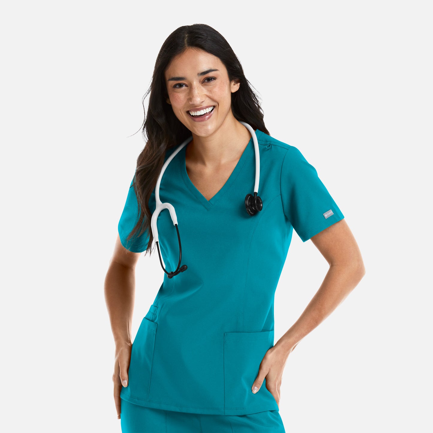 Momentum 5001 Womens Double V-Neck Scrub Top