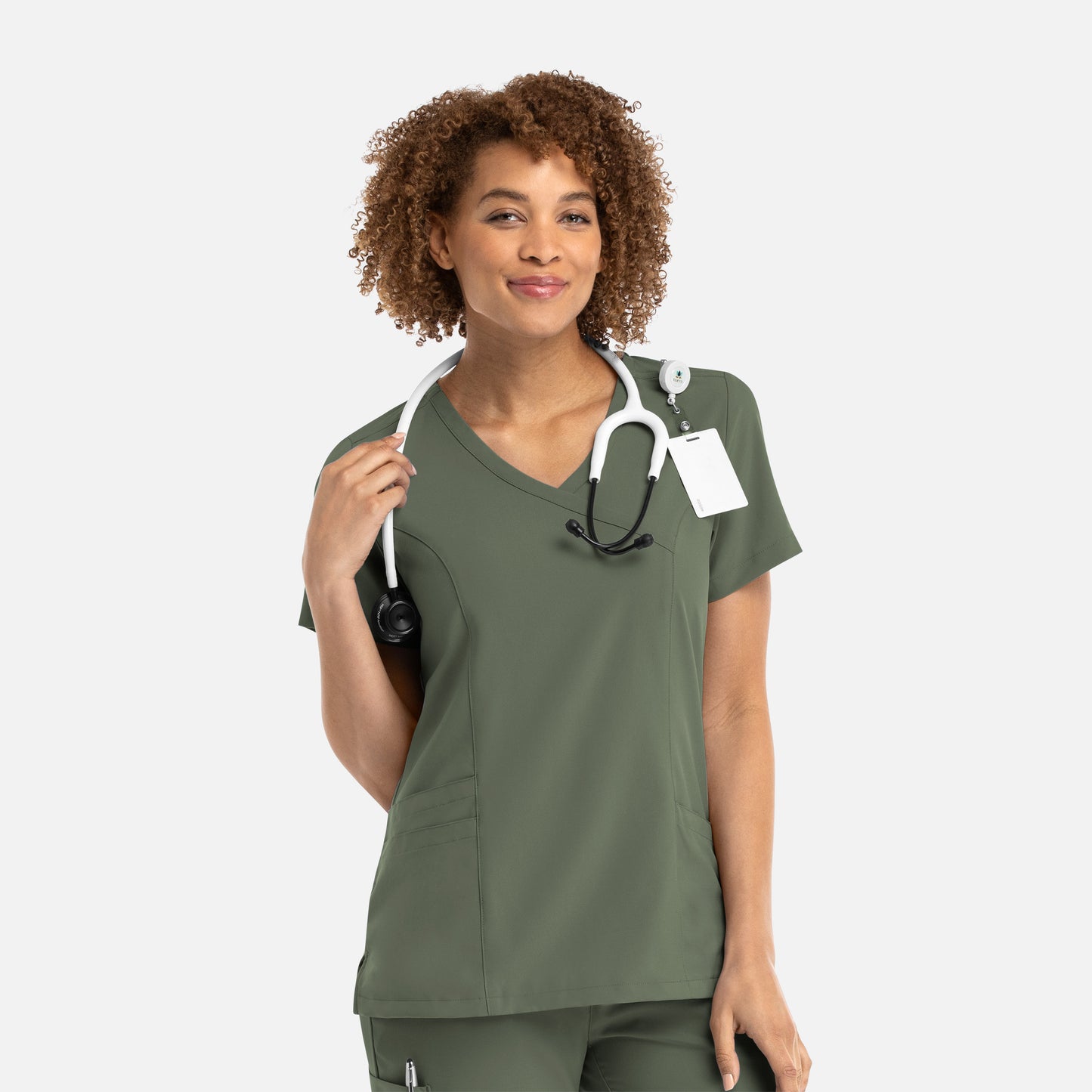 Momentum 5002 Mock Wrap Scrub Top