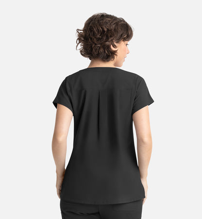 Momentum 5003 Women&#039;s Dolman 3 Pocket Top Black