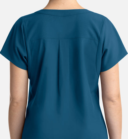Momentum 5003 Women’s Tuckable Dolman Top Caribbean Blue