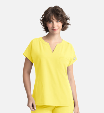 Momentum 5003 Women’s Tuckable Dolman Top Lemon Drop