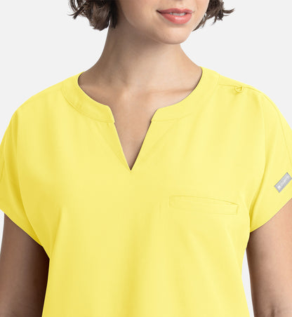 Momentum 5003 Women’s Tuckable Dolman Top Lemon Drop