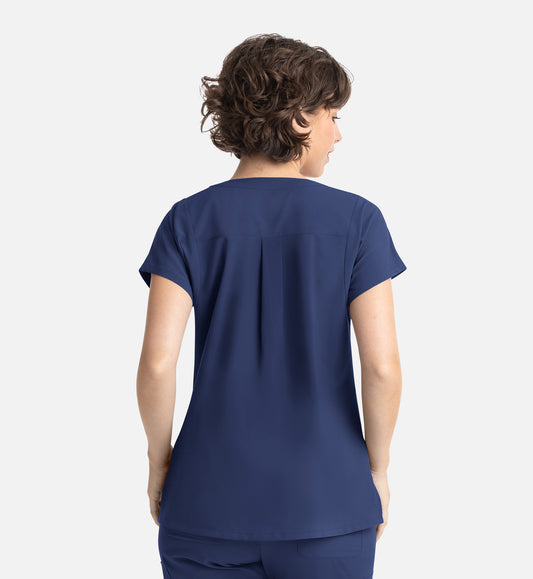 Momentum 5003 Women&#039;s Dolman 3 Pocket Top Navy