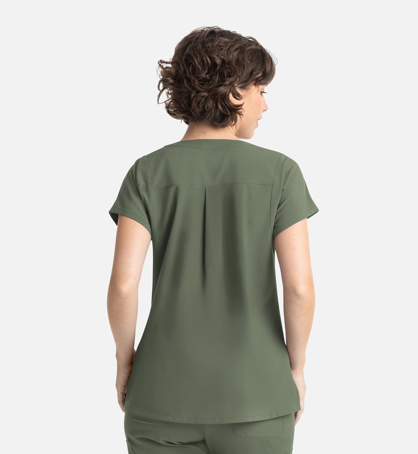 Momentum 5003 Women&#039;s Dolman 3 Pocket Top Olive