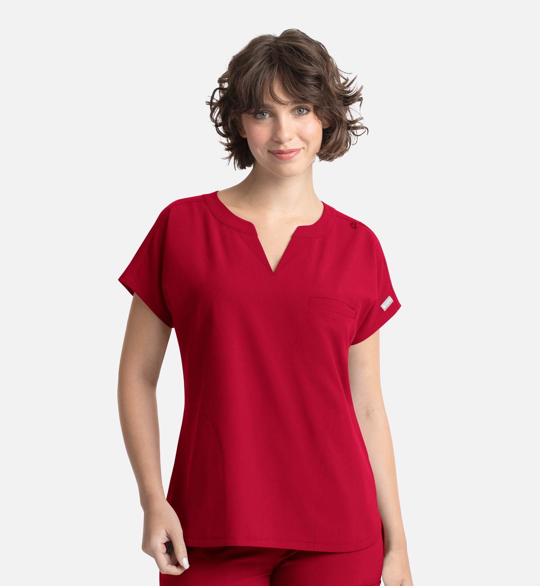 Momentum 5003 Women’s Tuckable Dolman Top Red