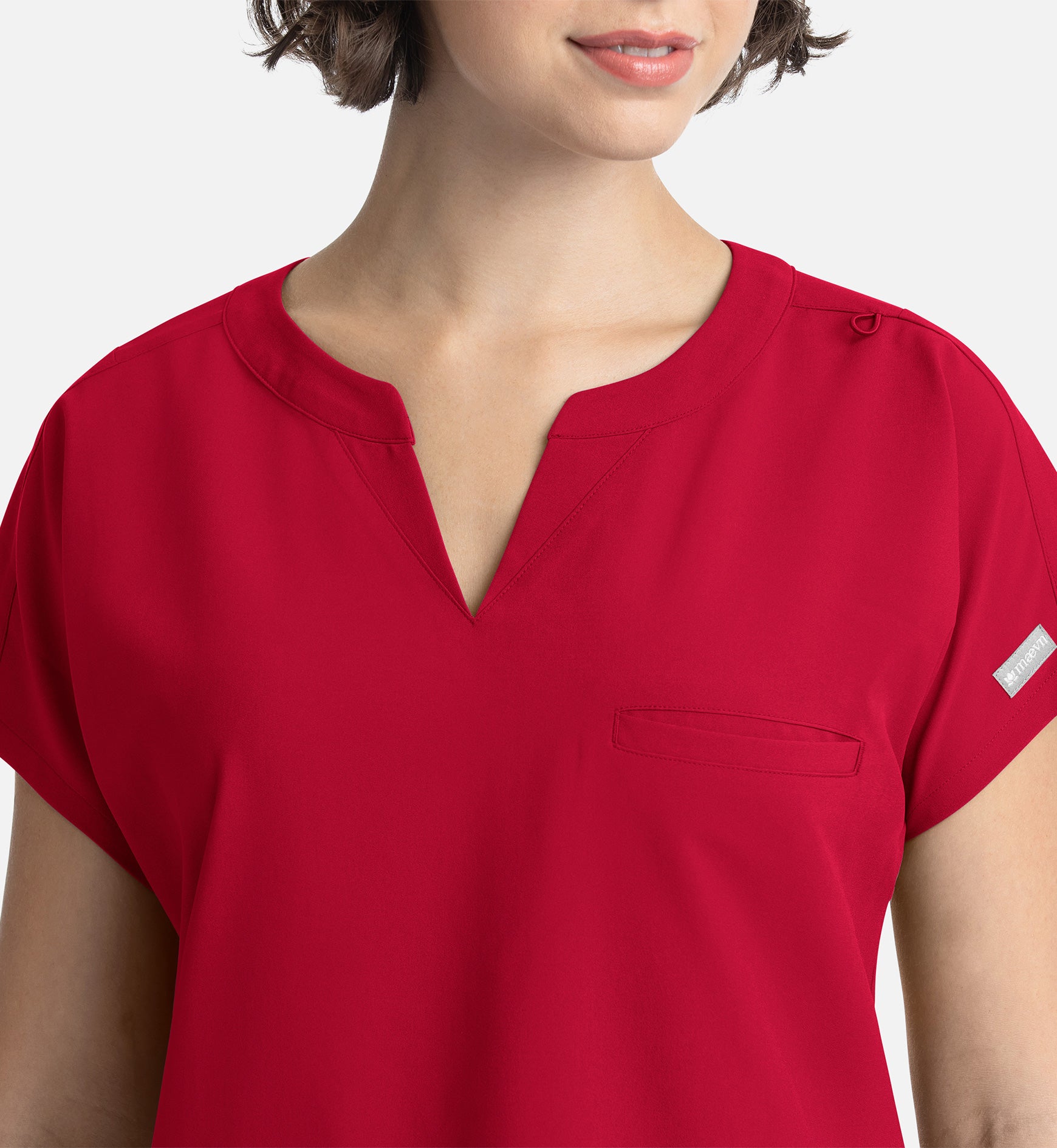 Momentum 5003 Women’s Tuckable Dolman Top Red