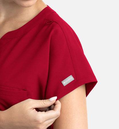 Momentum 5003 Women’s Tuckable Dolman Top Red