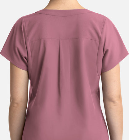 Momentum 5003 Women's Tuckable Dolman Top Rose