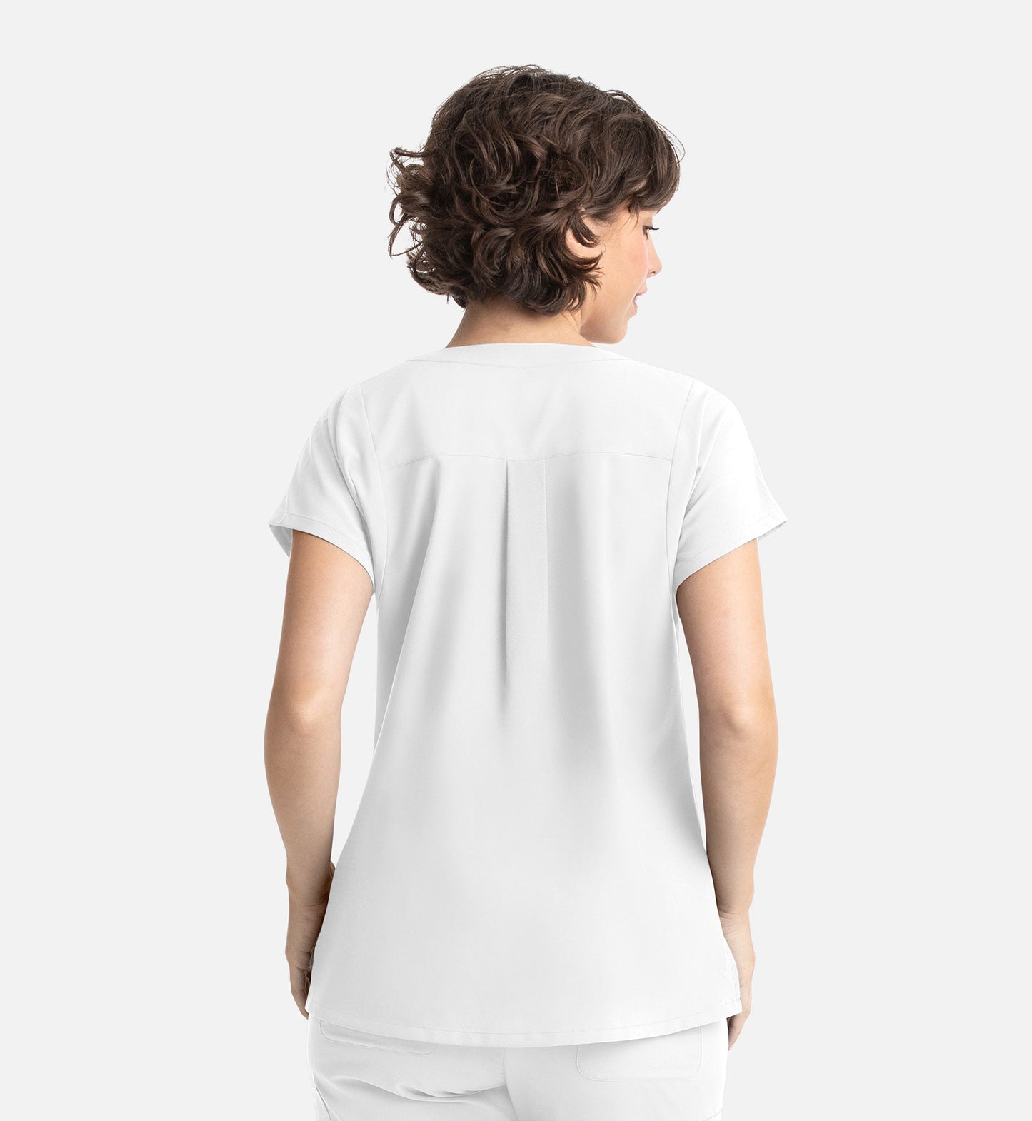Momentum 5003 Women’s Tuckable Dolman Top White