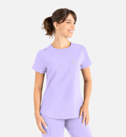 Momentum 5005 Women’s Tuckable Round Neck Top Lavender