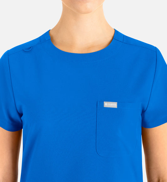 Momentum 5005 Women’s Tuckable Round Neck Top Royal Blue