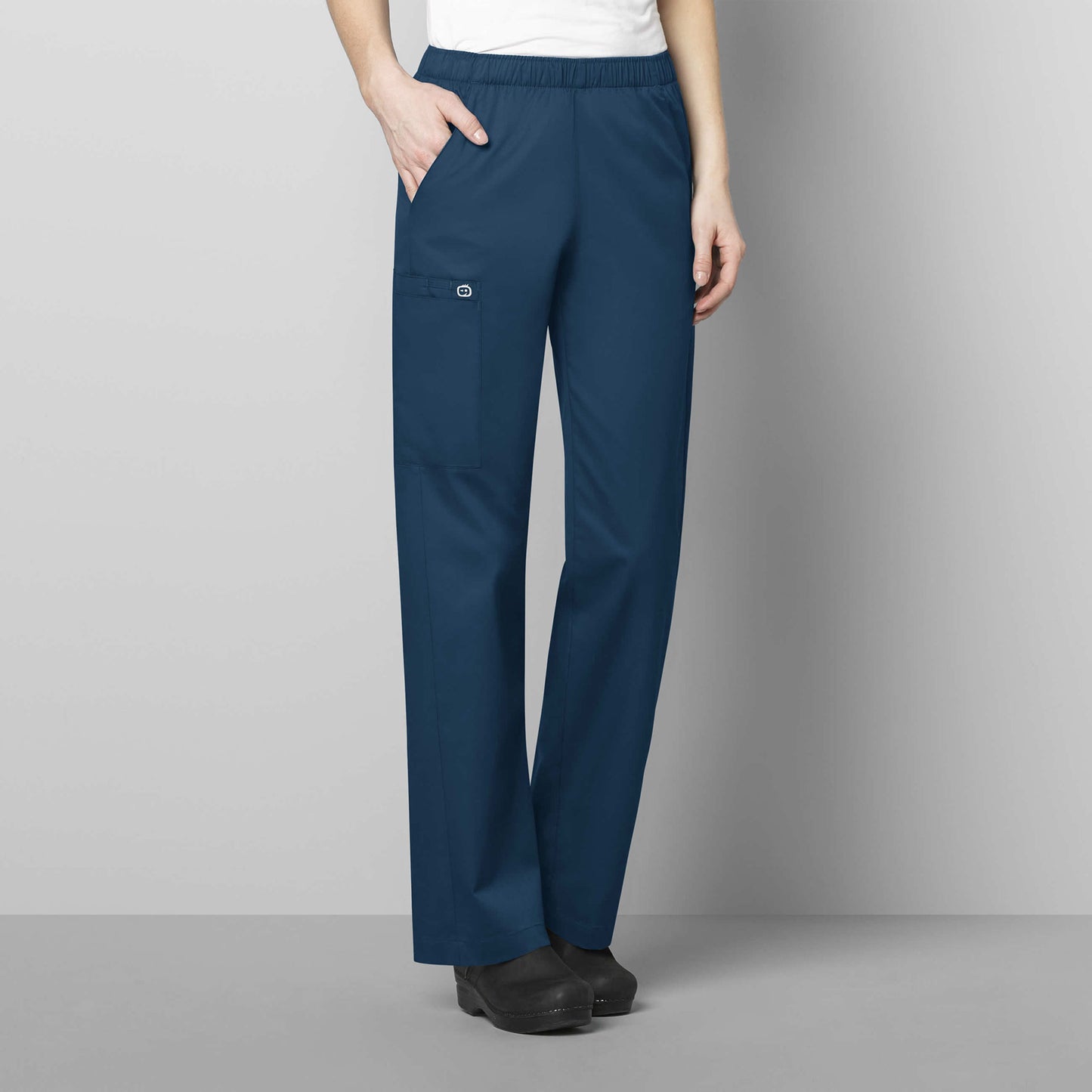 WonderWORK 501 Pull-On Cargo Scrub Pant Caribbean Blue