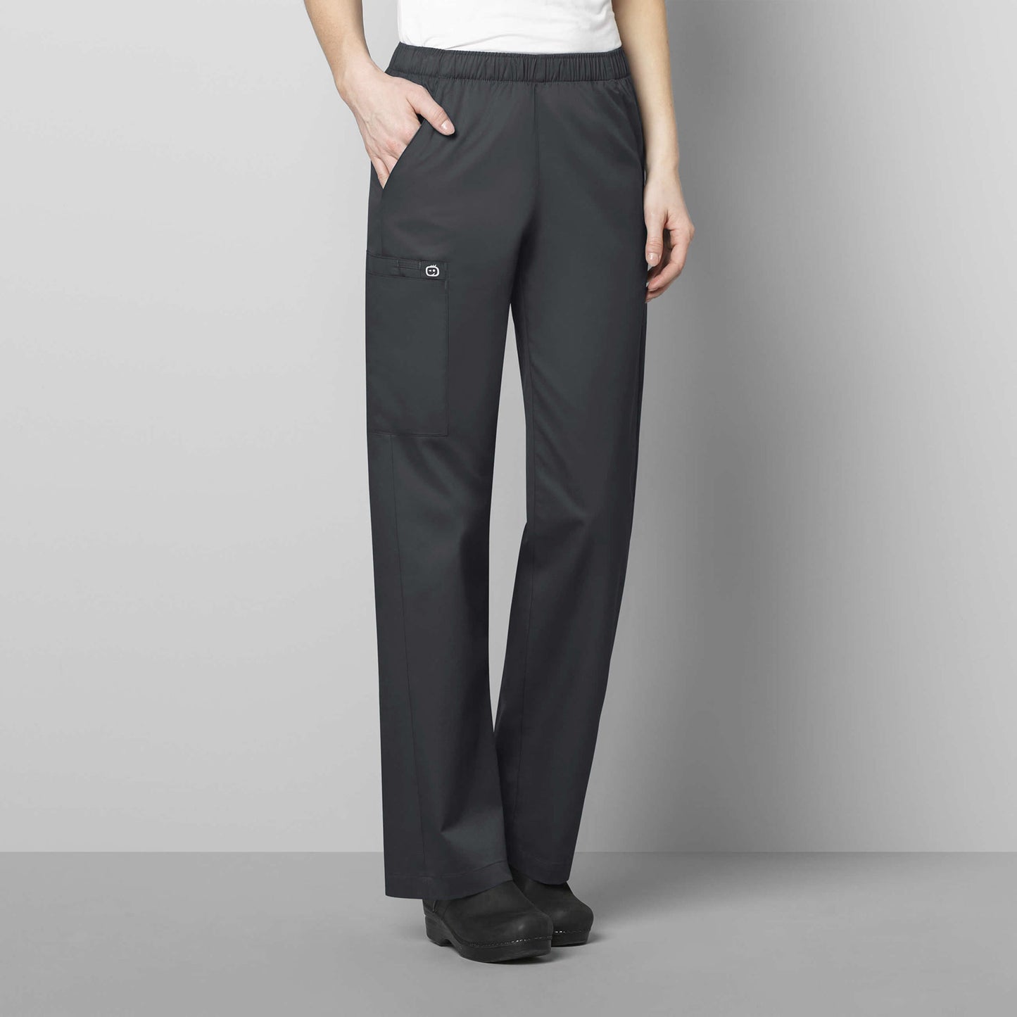 WonderWORK 501 Pull-On Cargo Scrub Pant Pewter