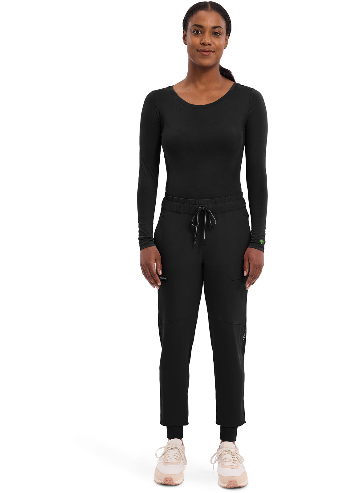 Knits 5047 Women's Melissa Scrub Top Black