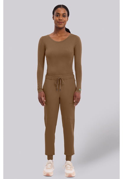 Knits 5047 Women's Melissa Scrub Top French Brown