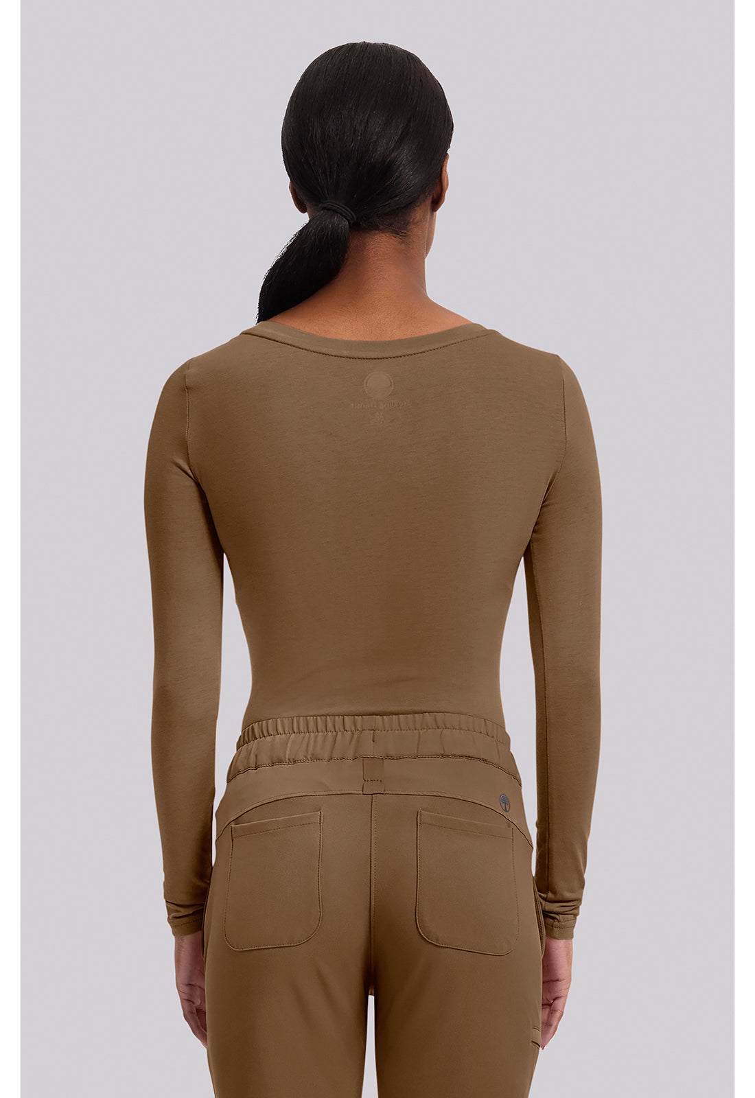 Knits 5047 Women's Melissa Scrub Top French Brown