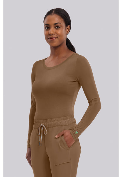 Knits 5047 Women's Melissa Scrub Top French Brown