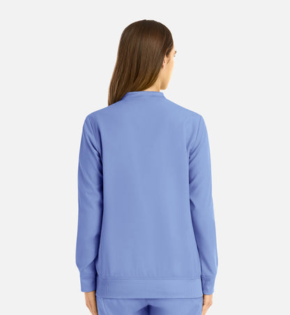 Cleveland Clinic Momentum 5061 Women's Full Zip Bomber Jacket Ceil Blue