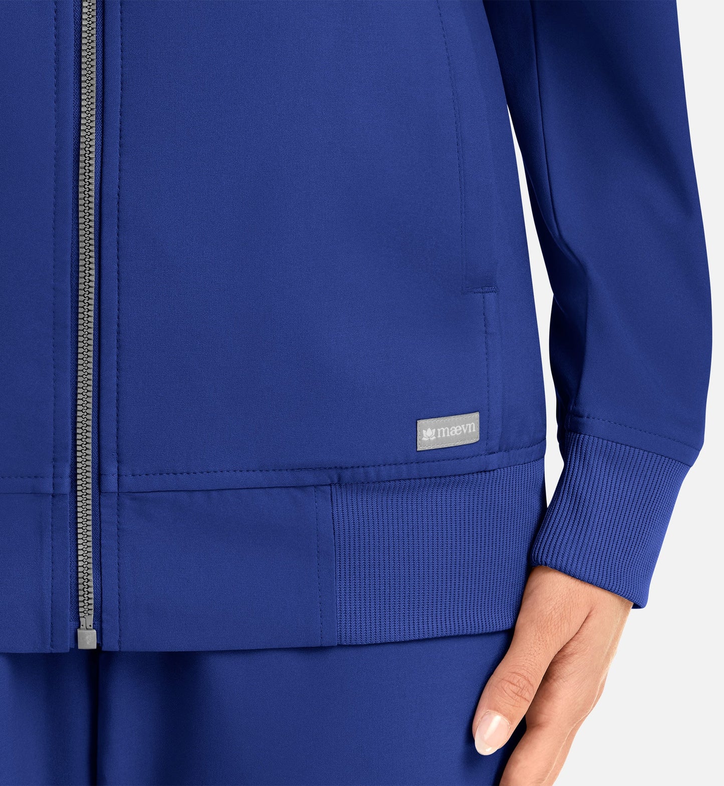 Cleveland Clinic Momentum 5061 Women's Full Zip Bomber Jacket Galaxy Blue