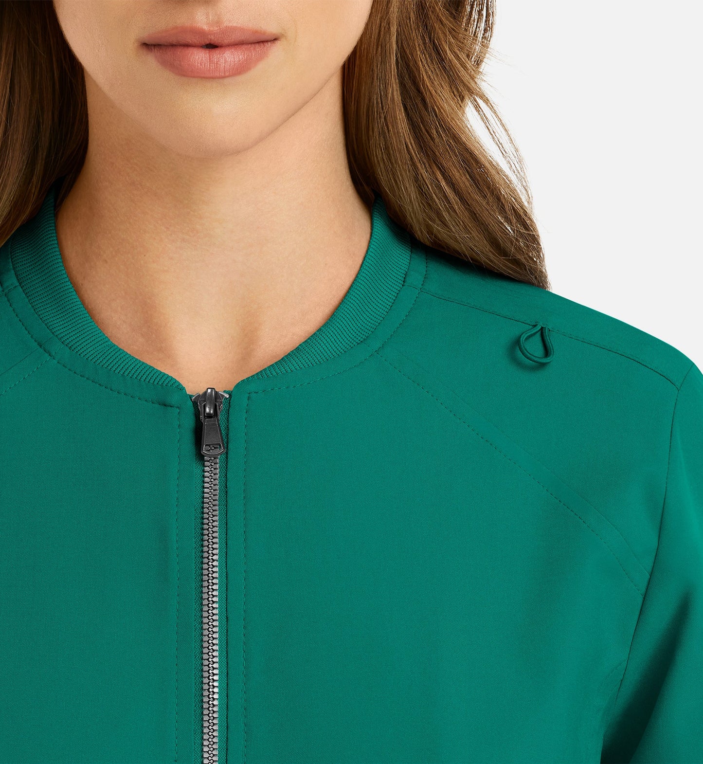 Cleveland Clinic Momentum 5061 Women's Full Zip Bomber Jacket Hunter