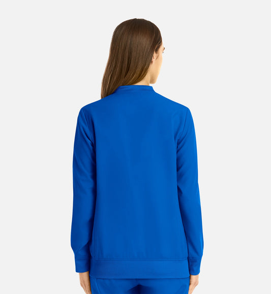 Cleveland Clinic Momentum 5061 Women's Full Zip Bomber Jacket Royal Blue