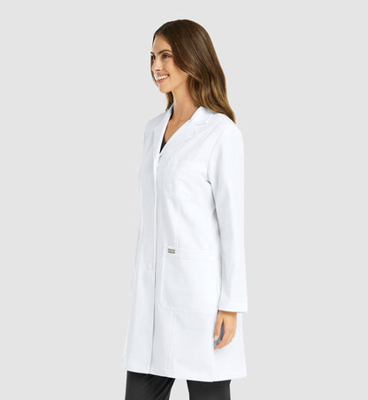 Momentum Lab Coats 5071 Women’s Full Length Lab Coat White