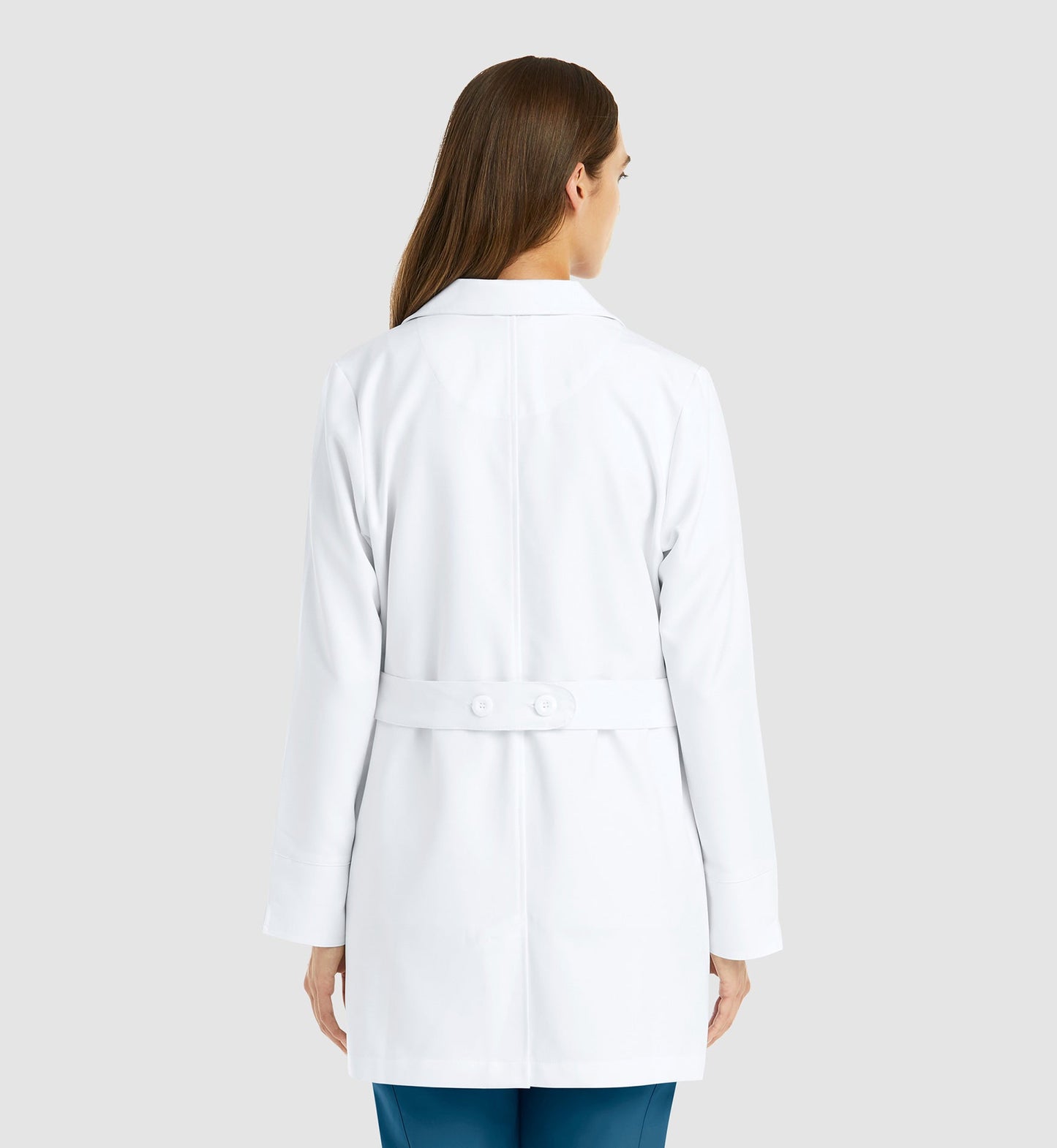 Cleveland Clinic Momentum Lab Coats 5072 Women's Mid Length Lab Coat White
