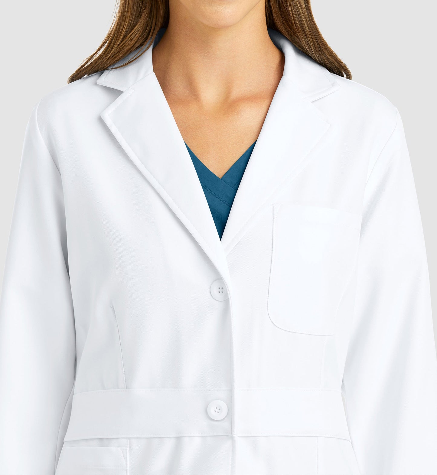 Cleveland Clinic Momentum Lab Coats 5072 Women's Mid Length Lab Coat White