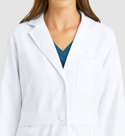 Cleveland Clinic Momentum Lab Coats 5072 Women's Mid Length Lab Coat White