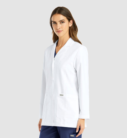 Cleveland Clinic Momentum Lab Coats 5073 Women's Consultation Lab Coat White