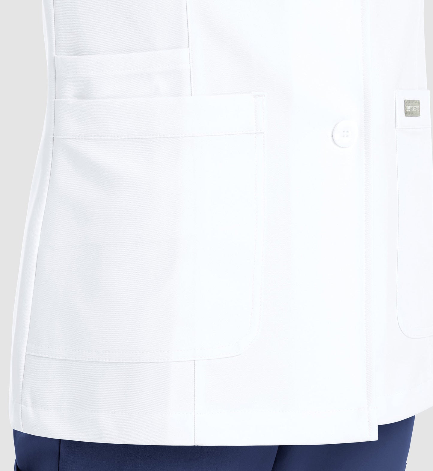 Cleveland Clinic Momentum Lab Coats 5073 Women's Consultation Lab Coat White